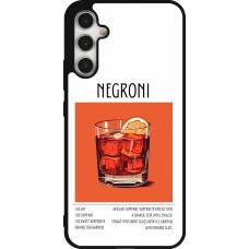 Samsung Galaxy A34 5G Case Hülle - Silikon schwarz Cocktail Rezept Negroni