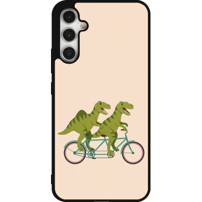 Samsung Galaxy A34 5G Case Hülle - Silikon schwarz Dinosaurs on bikes 2026
