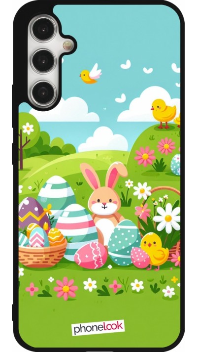 Samsung Galaxy A34 5G Case Hülle - Silikon schwarz Ostern 2025 Gruen