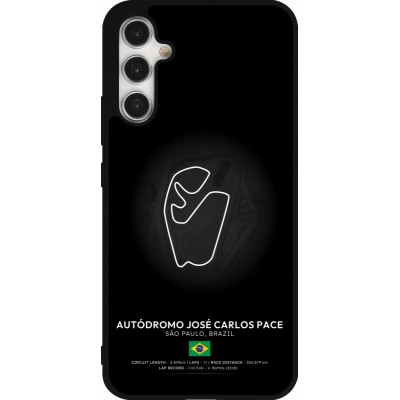 Samsung Galaxy A34 5G Case Hülle - Silikon schwarz F1 Track 2025 Brazil