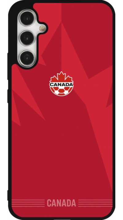 Coque Samsung Galaxy A34 5G - Silicone rigide noir Maillot de football Canada 2026 personnalisable