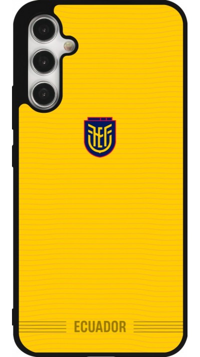Coque Samsung Galaxy A34 5G - Silicone rigide noir Maillot de football E?quateur 2026 personnalisable