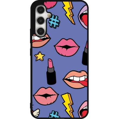 Samsung Galaxy A34 5G Case Hülle - Silikon schwarz Lips and lipgloss