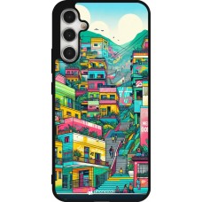 Samsung Galaxy A34 5G Case Hülle - Silikon schwarz Medellin Comuna 13 Kunst