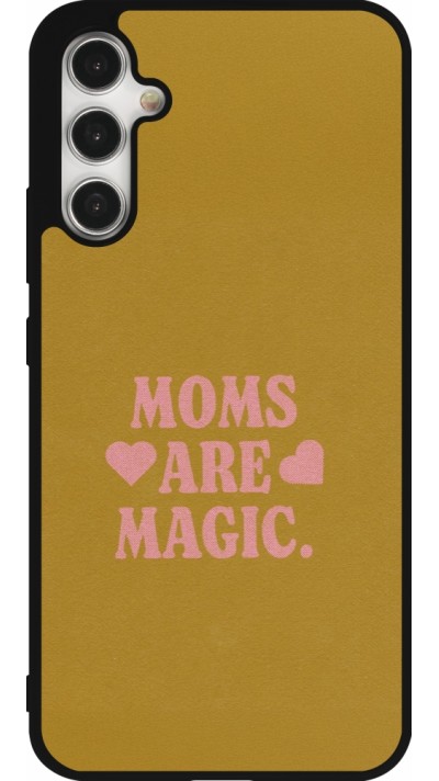 Coque Samsung Galaxy A34 5G - Silicone rigide noir Mom 2026 Are Magic