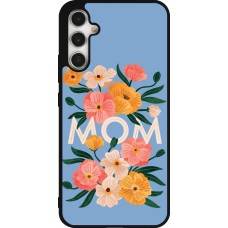 Samsung Galaxy A34 5G Case Hülle - Silikon schwarz Mom 2026 Flowers