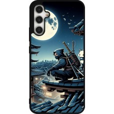Samsung Galaxy A34 5G Case Hülle - Silikon schwarz Ninja unter dem Mond
