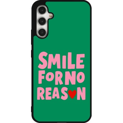 Samsung Galaxy A34 5G Case Hülle - Silikon schwarz Smile for no reason 2026