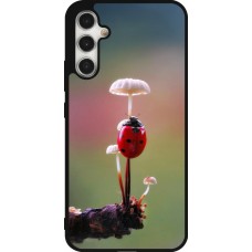 Samsung Galaxy A34 5G Case Hülle - Silikon schwarz Ladybird on a mushroom Spring 2026