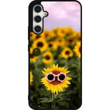 Samsung Galaxy A34 5G Case Hülle - Silikon schwarz Sunflower with glasses Spring 2026