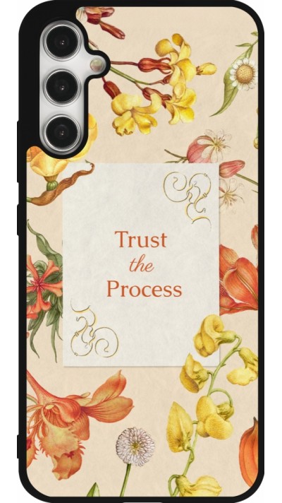 Coque Samsung Galaxy A34 5G - Silicone rigide noir Trust the process Spring 2026