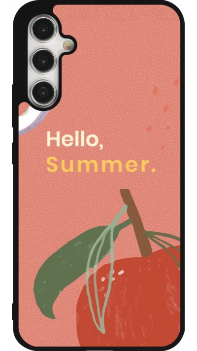 Samsung Galaxy A34 5G Case Hülle - Silikon schwarz Summer 2025 Hello summer