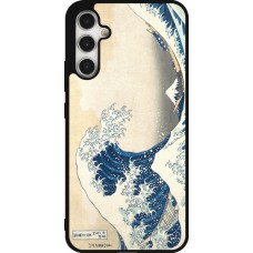 Samsung Galaxy A34 5G Case Hülle - Silikon schwarz Kunstbild - Die große Welle vor Kanagawa - Hokusai