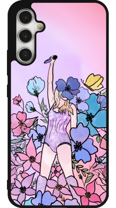 Samsung Galaxy A34 5G Case Hülle - Silikon schwarz Taylor Swift Sketch - Pink