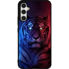 Samsung Galaxy A34 5G Case Hülle - Silikon schwarz Tiger Blue Red