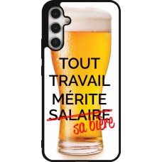 Samsung Galaxy A34 5G Case Hülle - Silikon schwarz Tout travail mérite sa bière