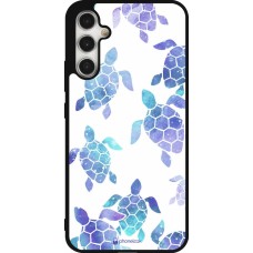Samsung Galaxy A34 5G Case Hülle - Silikon schwarz Turtles pattern watercolor