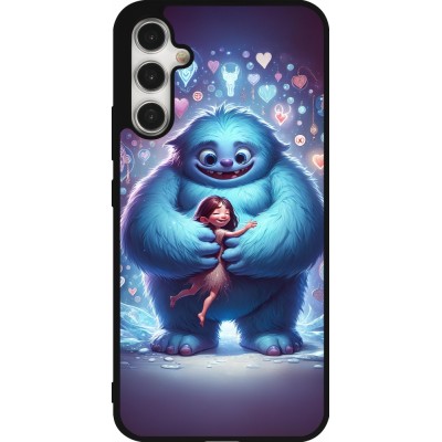 Samsung Galaxy A34 5G Case Hülle - Silikon schwarz Valentin 2024 Flauschige Liebe