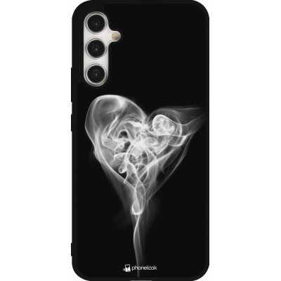Samsung Galaxy A34 5G Case Hülle - Silikon schwarz Valentine 2022 Black Smoke