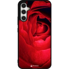 Samsung Galaxy A34 5G Case Hülle - Silikon schwarz Valentine 2022 Rose