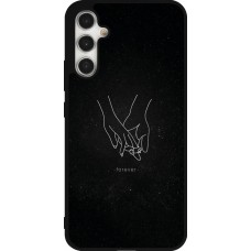 Samsung Galaxy A34 5G Case Hülle - Silikon schwarz Valentine 2023 hands forever