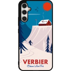 Samsung Galaxy A34 5G Case Hülle - Silikon schwarz Verbier Cabane Mont-Fort