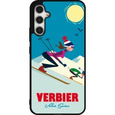 Samsung Galaxy A34 5G Case Hülle - Silikon schwarz Verbier Ski Downhill