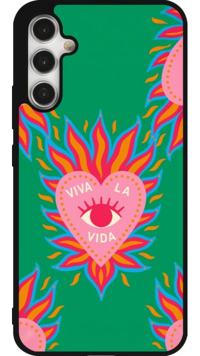 Coque Samsung Galaxy A34 5G - Silicone rigide noir Viva la vida 2026