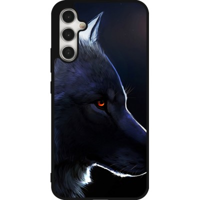 Samsung Galaxy A34 5G Case Hülle - Silikon schwarz Wolf Shape