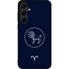 Samsung Galaxy A35 5G Case Hülle - Silikon schwarz Astrologie Widder
