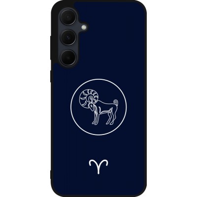Samsung Galaxy A35 5G Case Hülle - Silikon schwarz Astrologie Widder