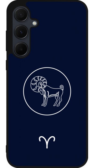 Samsung Galaxy A35 5G Case Hülle - Silikon schwarz Astrologie Widder