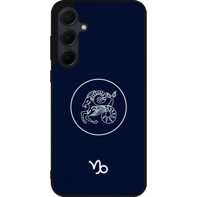 Samsung Galaxy A35 5G Case Hülle - Silikon schwarz Astrologie Steinbock