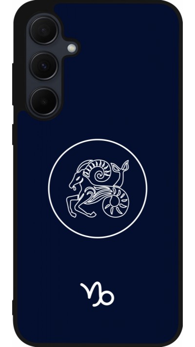 Samsung Galaxy A35 5G Case Hülle - Silikon schwarz Astrologie Steinbock