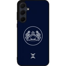 Samsung Galaxy A35 5G Case Hülle - Silikon schwarz Astrologie Zwillinge