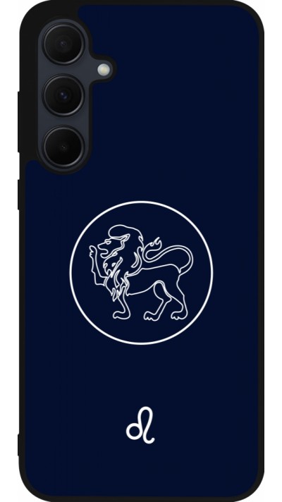 Samsung Galaxy A35 5G Case Hülle - Silikon schwarz Astrologie Löwe