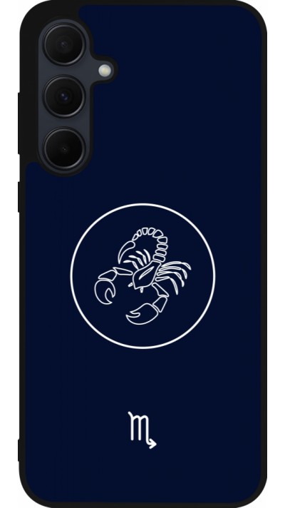 Samsung Galaxy A35 5G Case Hülle - Silikon schwarz Astrologie Skorpion