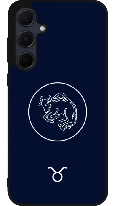 Samsung Galaxy A35 5G Case Hülle - Silikon schwarz Astrologie Stier