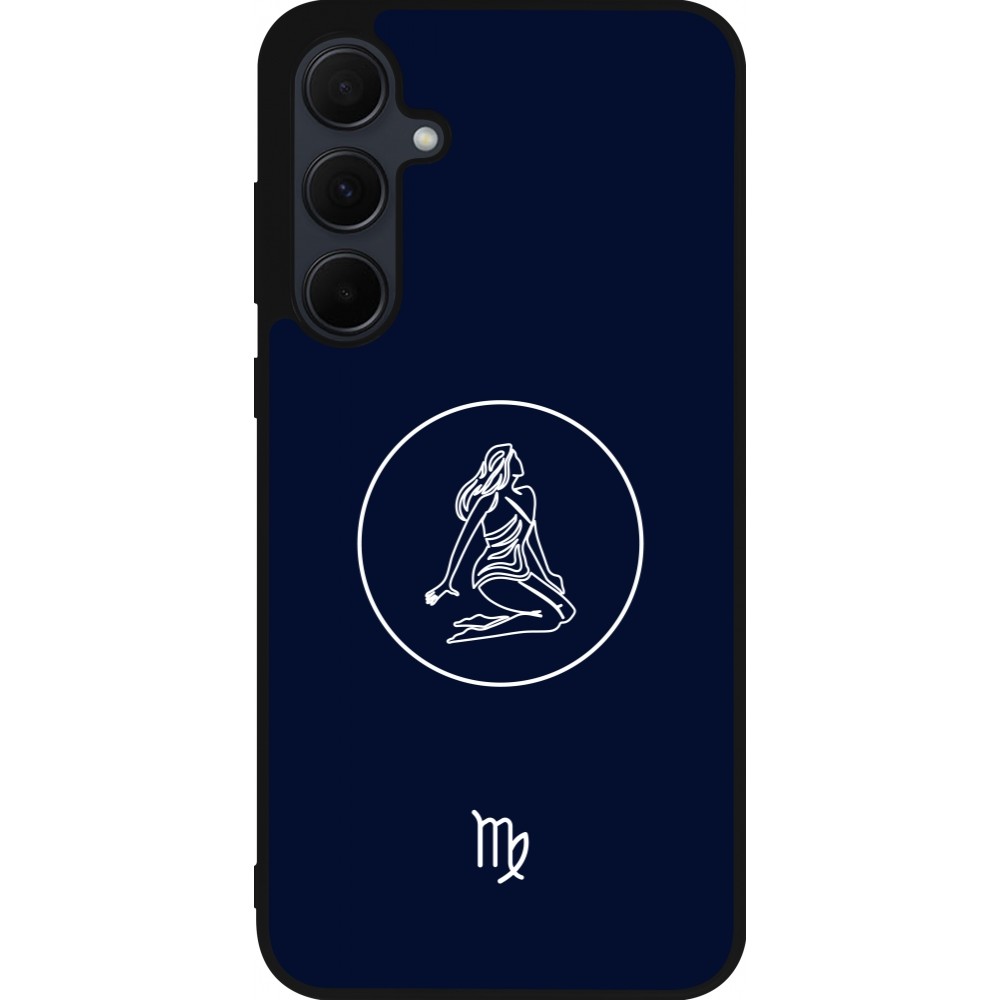 Samsung Galaxy A35 5G Case Hülle - Silikon schwarz Astrologie Jungfrau