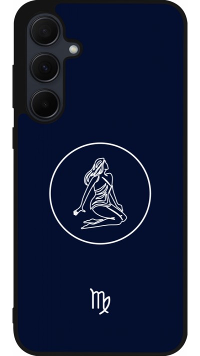 Samsung Galaxy A35 5G Case Hülle - Silikon schwarz Astrologie Jungfrau