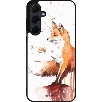 Samsung Galaxy A35 5G Case Hülle - Silikon schwarz Autumn 21 Fox