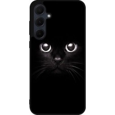 Samsung Galaxy A35 5G Case Hülle - Silikon schwarz Cat eyes