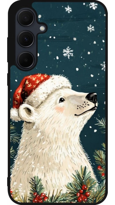 Samsung Galaxy A35 5G Case Hülle - Silikon schwarz Christmas 25 Bear