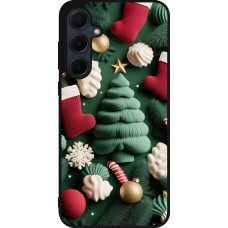 Samsung Galaxy A35 5G Case Hülle - Silikon schwarz Christmas 25 Christmas textiles