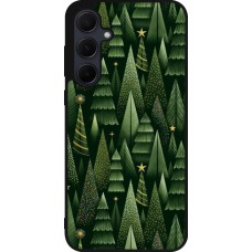 Samsung Galaxy A35 5G Case Hülle - Silikon schwarz Christmas 25 Pattern Xmas Tree