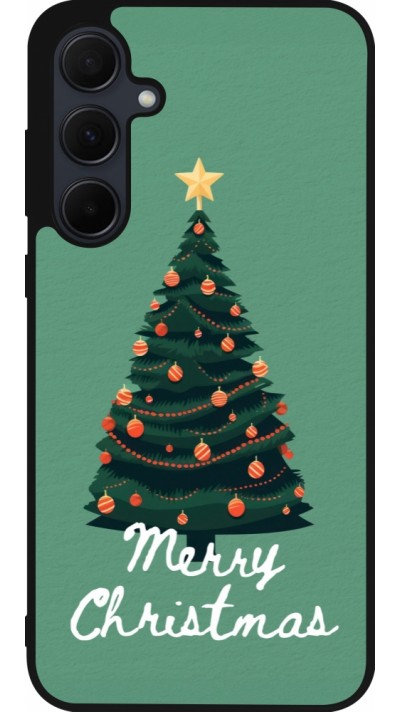 Samsung Galaxy A35 5G Case Hülle - Silikon schwarz Christmas 25 Xmas Tree