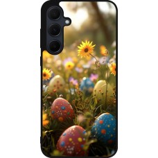 Samsung Galaxy A35 5G Case Hülle - Silikon schwarz Easter 2026 Decorated eggs