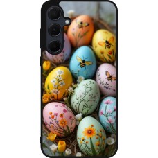 Samsung Galaxy A35 5G Case Hülle - Silikon schwarz Easter 2026 Eggs with bees