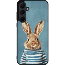 Samsung Galaxy A35 5G Case Hülle - Silikon schwarz Easter 2026 Rabbit navy