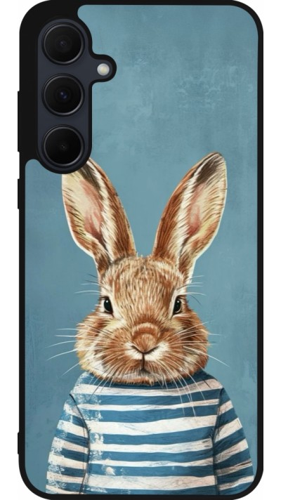 Samsung Galaxy A35 5G Case Hülle - Silikon schwarz Easter 2026 Rabbit navy